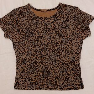 Brandy Melville cheetah print top